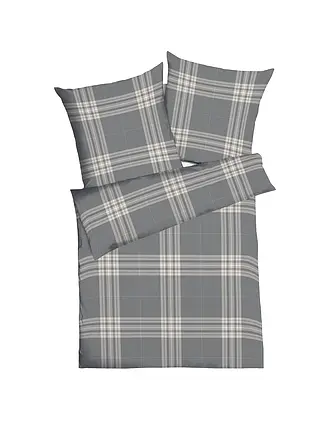 KAEPPEL | Biancheria da letto in flanella 70x90cm/140x200cm PURE Argento | grau